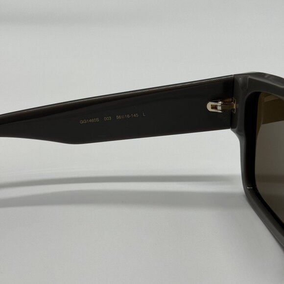 NEW GUCCI SUNGLASSES GG1460S 003 GRAY UNISEX EYEWEAR - Picture 7 of 9